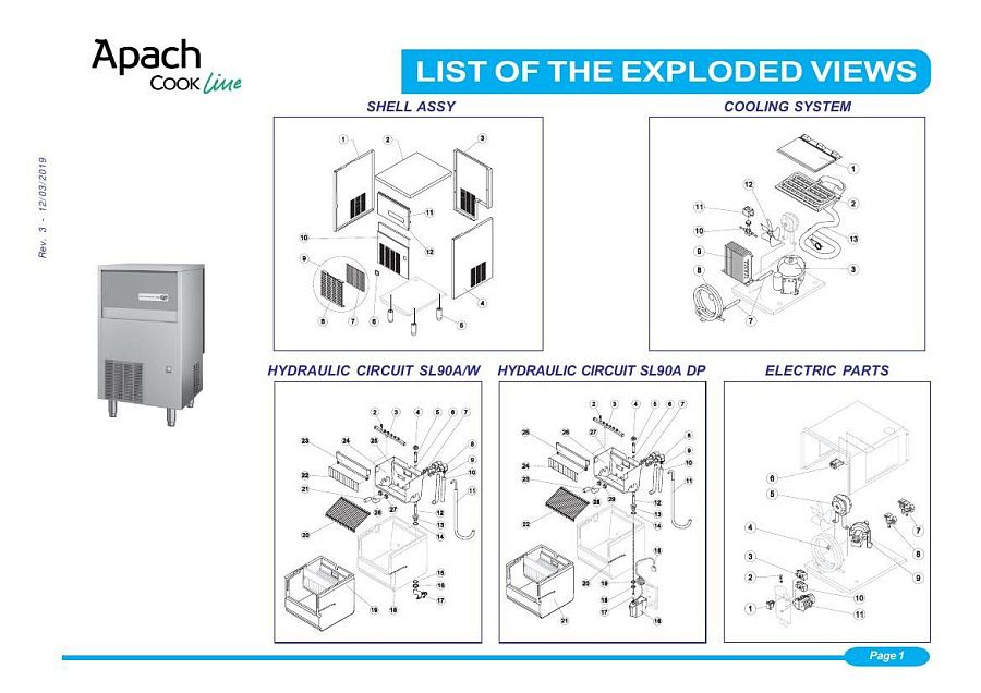 Деталировка Apach Cook Line ACB4625B