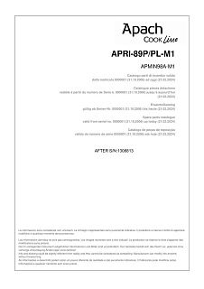 Деталировка Apach Cook Line APRI-89P/PL