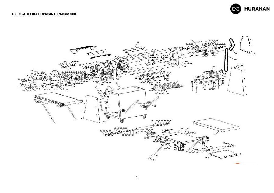 Деталировка Hurakan HKN-DRM380F
