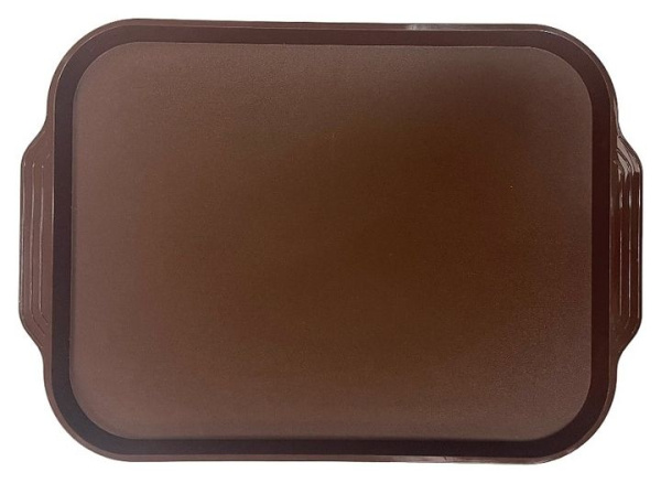 Поднос MGprof 1736-167 45*35,5см темно-коричневый шагрень