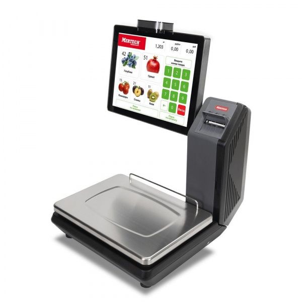 Весы торговые Mertech M-ER 725 PM-15.2 (Vision-AI, 15', USB, Ethernet, Wi-Fi)
