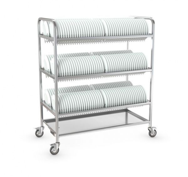 Тележка для транспортировки тарелок Атеси ТТ-Л-3-1200.600-02 (ТТ-3)