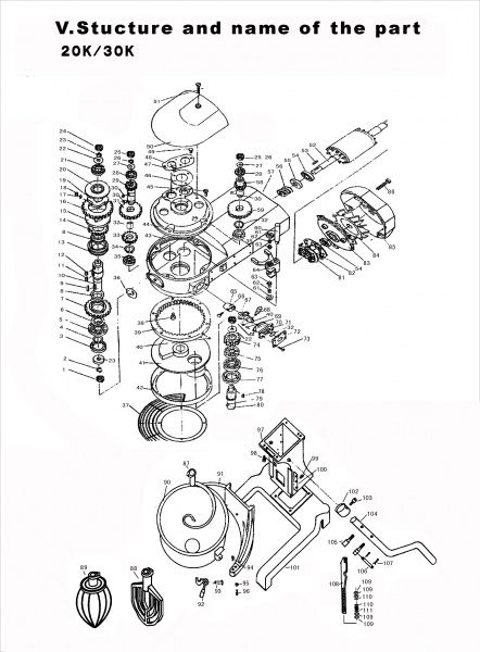 Миксер планетарный Hurakan HKN-IP30F2