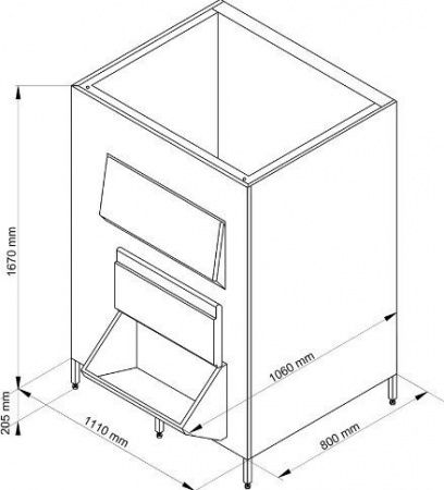 Бункер для льда NTF BIN 1200DD