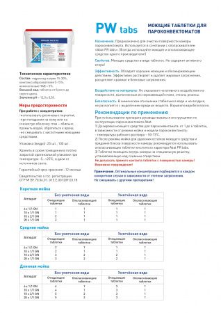 Моющее средство для ПКА Abat PW tabs (100 шт)
