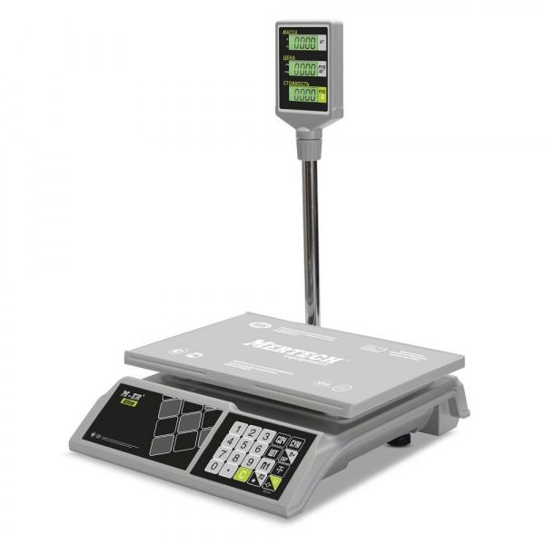Весы торговые Mertech M-ER 326 ACP-32.5 Slim LCD Белые