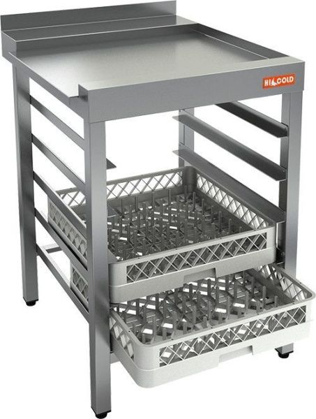 Стол для посудомоечной машины выходной правый Hicold НСДПМ-6/7,4БП