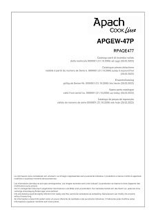 Деталировка Apach Cook Line APGEW-47P/PL
