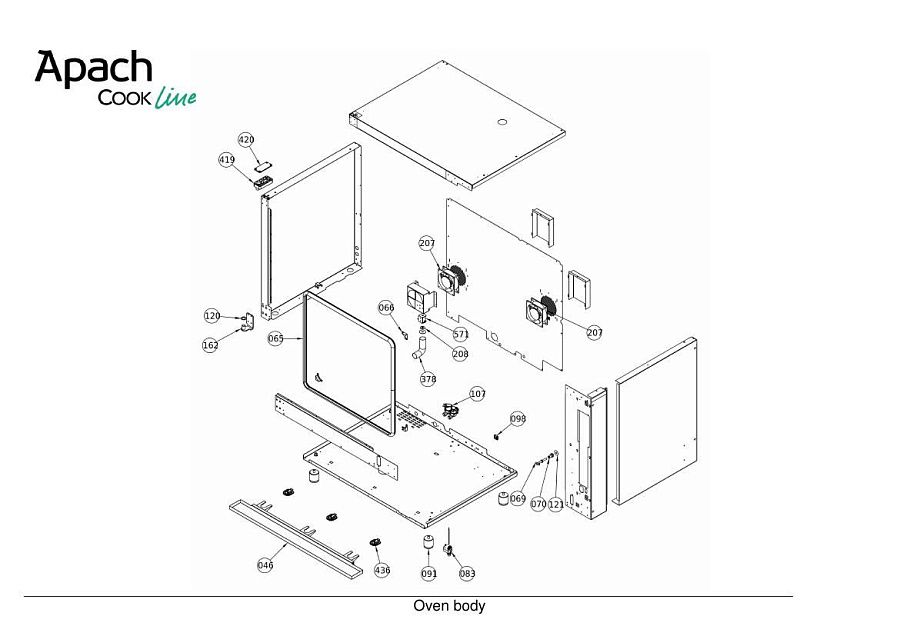 Деталировка Apach Cook Line AP5QNDC