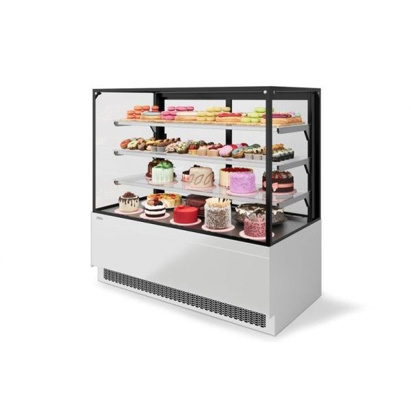 Витрина кондитерская Chilz Vete II Kub Lux 90 металлик/белый/краш. (NS-0.VG033.B9016)