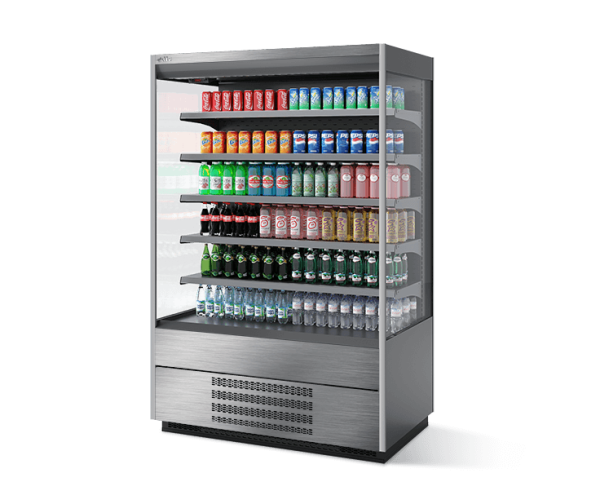 Витрина холодильная Chilz Berg 125 шлифованная нержавейка