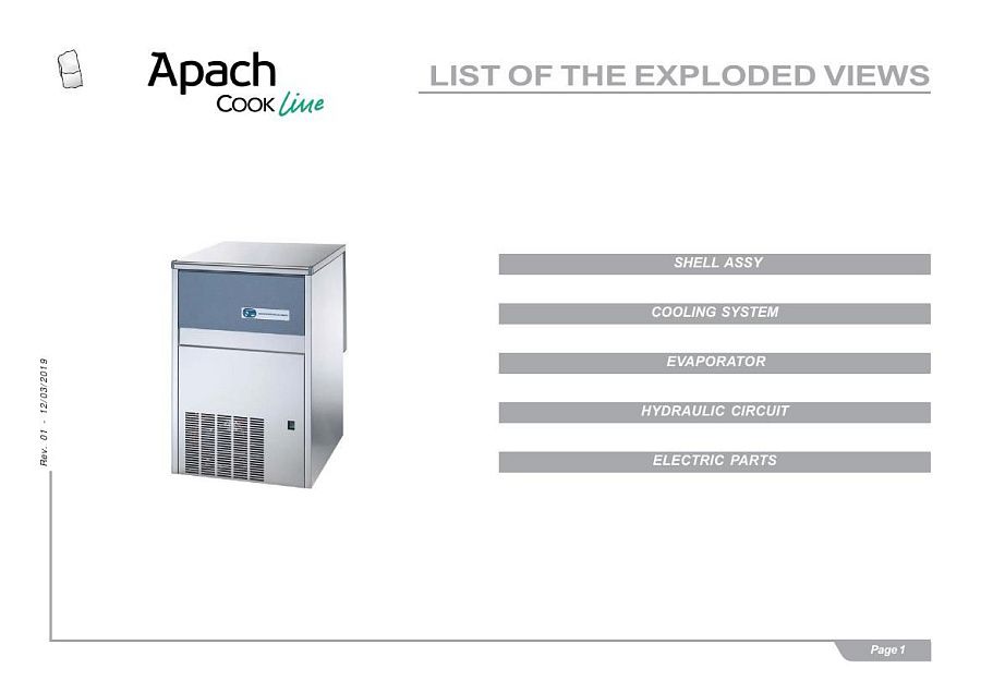 Деталировка Apach Cook Line AGSB9020B