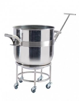 Тележка подкатная для дежи Abat ТМП-40 для МПЛ-40