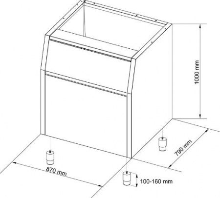 Бункер для льда NTF BIN T420