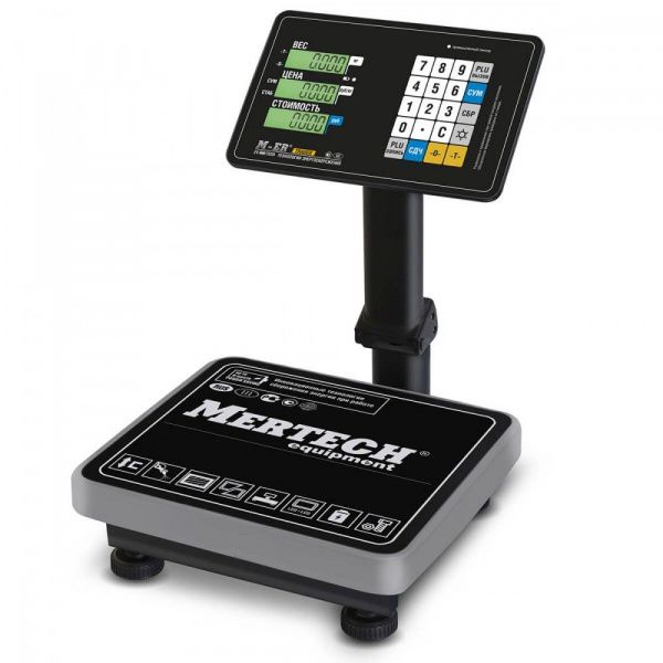 Весы напольные Mertech M-ER 333 ACPU-60.20 LCD с расч. стоимости