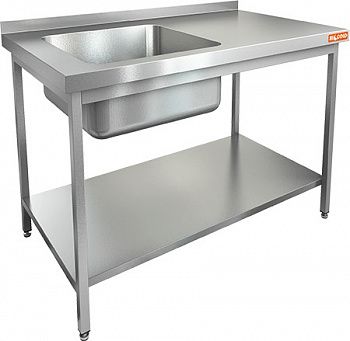 Ванна моечная Hicold НСО1М-12/6БПЛ ЭЦ со сплошной полкой