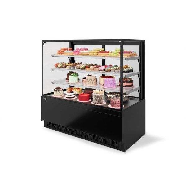 Витрина кондитерская Chilz Vete II Kub Lux 90 металлик/черный матовый/краш. (NS-0.VG033.B9005M)