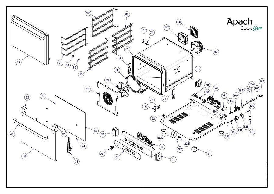 Деталировка Apach Cook Line AD44ND