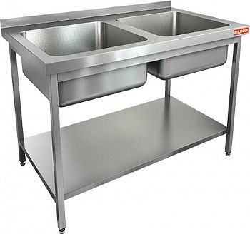 Ванна моечная Hicold НСО2М-10/7БП ЭН со сплошной полкой