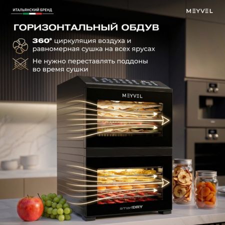 Дегидратор Meyvel MDH15-1P2 Black