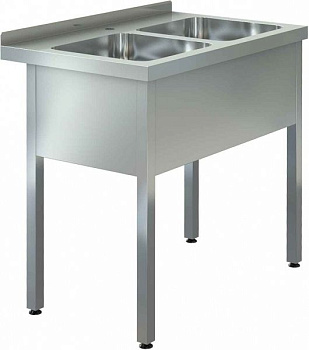 Ванна моечная Assum ВМЦ-П3-2/500 Н (1200х700х850)