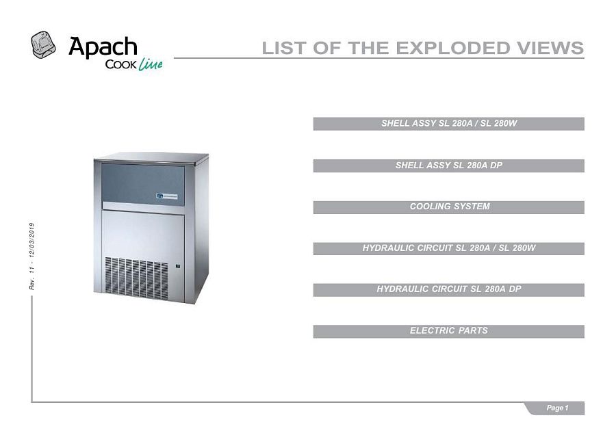 Деталировка Apach Cook Line ACB130.65B