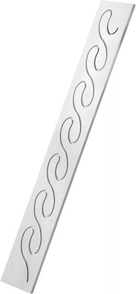 Трафарет для декора Martellato 20FH50 Wave Template 300мм h55мм