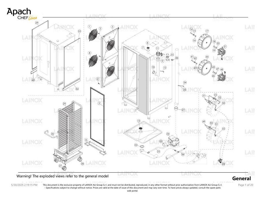 Деталировка Apach Chef Line LGI201NB/NKS154