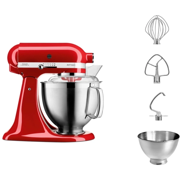 Миксер планетарный KitchenAid Artisan 5KSM185PSEER 4.8 л красный