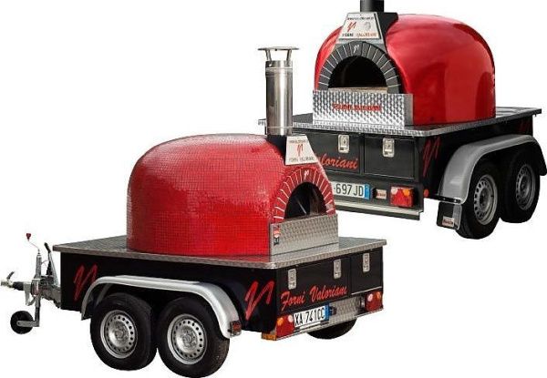 Печь дровяная на прицепе Valoriani Trailer 120