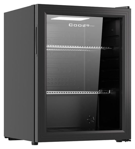 Шкаф холодильный со стеклом Cooleq TBC-65N черный