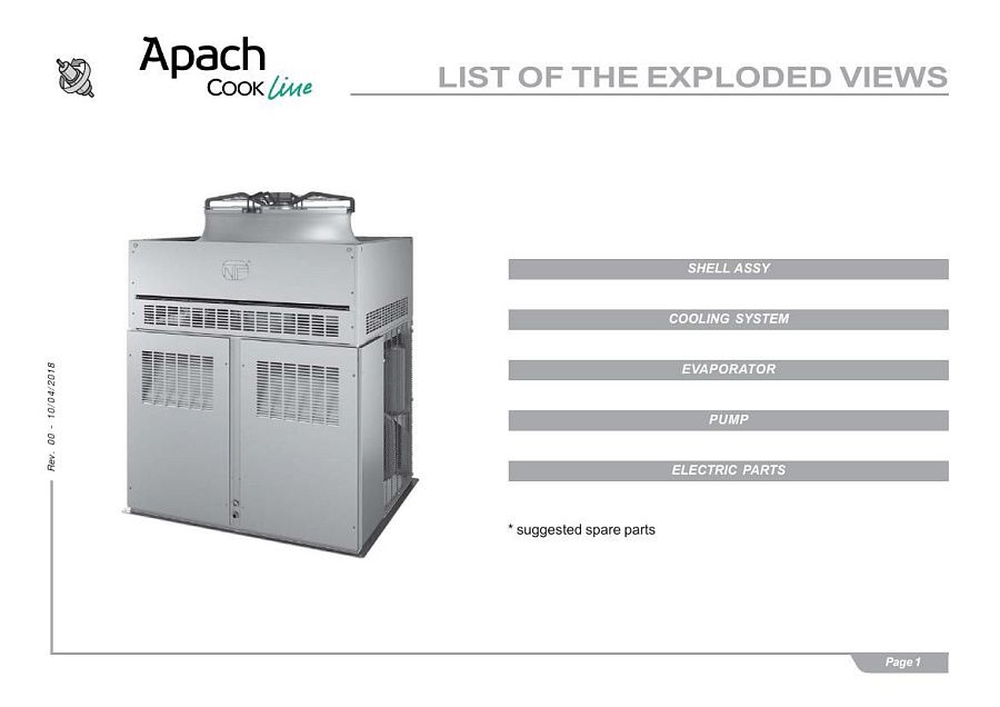 Деталировка Apach Cook Line AS5000B