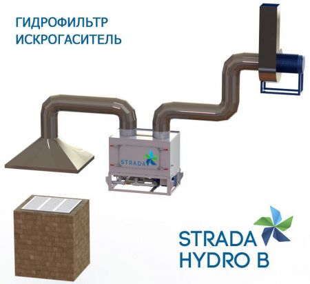 Гидрофильтр-искрогаситель STRADA HYDRO B (2000 м3/час)