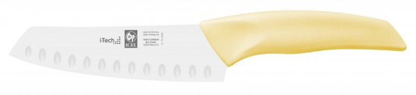 Нож Сантоку Icel 24301.IT87000.140 I-Tech 140/260мм желтый