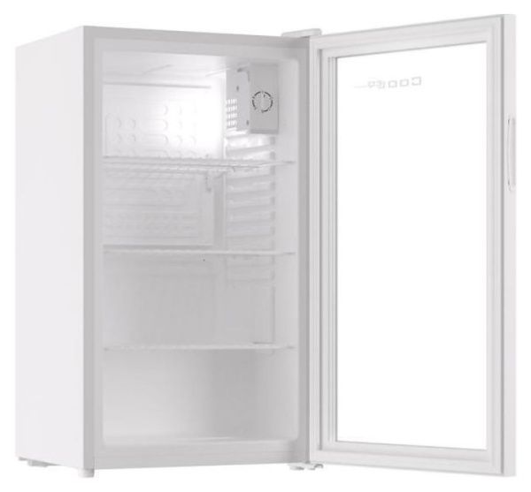 Шкаф холодильный со стеклом Cooleq TBC-85N белый