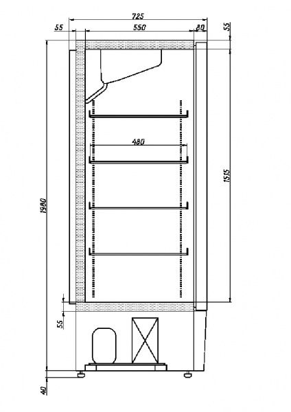 Шкаф холодильный Ариада R1400MX