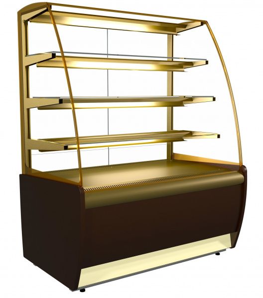 Витрина кондитерская Carboma K70 VM 1,3-1 Light 0012-0109 (ВХСв-1,3д)