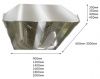 Зонт вытяжной пристенный Iterma Звп-1000Х800Х350