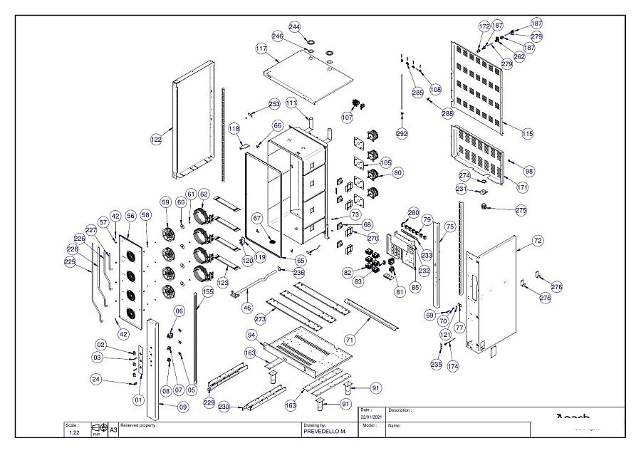 Деталировка Apach Cook Line AB16QM