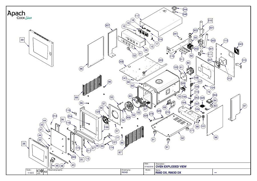 Деталировка Apach Cook Line AP6D