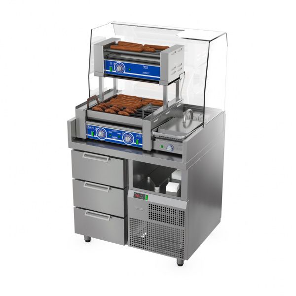Станция для бургеров и хот-догов Атеси БАВАРИЯ БХС-900.700-02 плюс