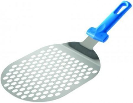 Лопатка для пиццы Gi.Metal AC-STP81F 22х18см овальная перфорированная