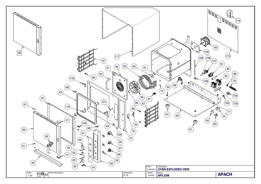 Деталировка Apach Cook Line AP5.23M