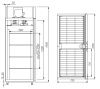 Шкаф холодильный Полюс V1400 Carboma INOX