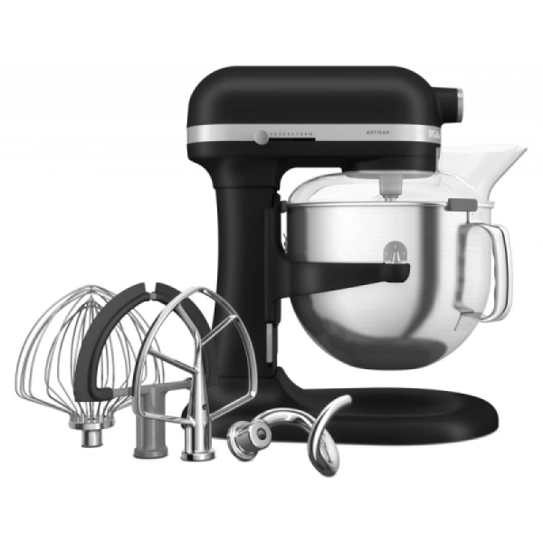 Миксер планетарный KitchenAid Artisan 5KSM70SHXEBM 6.7 л черный матовый