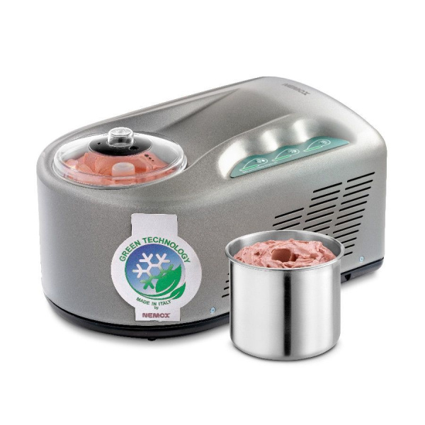 Мороженица Nemox Gelato PRO 1700 Up i-Green серебрянная