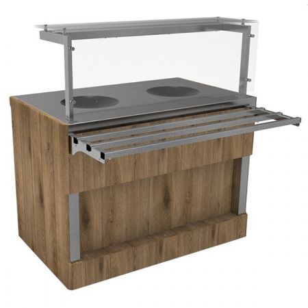 Прилавок тепловой с конфорками wok RHW12 Capital 1105x700x1255(860)мм