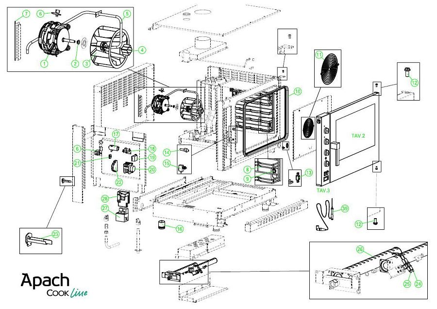 Деталировка Apach Cook Line AB6GM