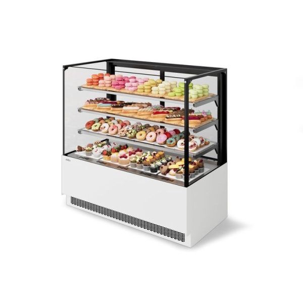 Витрина кондитерская Chilz Vete II Kub 130 металлик/белый/краш. (NS-0.VG033.B9016)