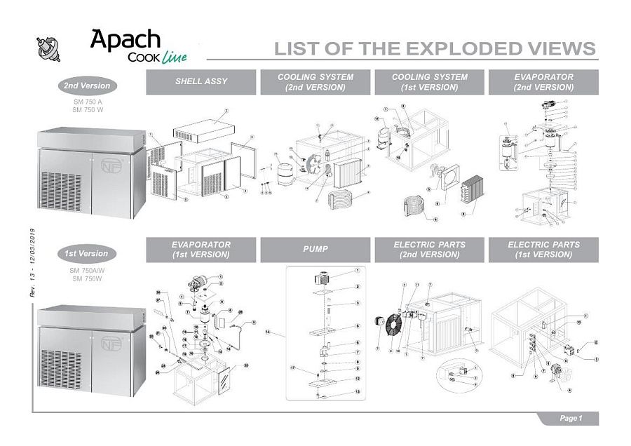 Деталировка Apach Cook Line AS400B